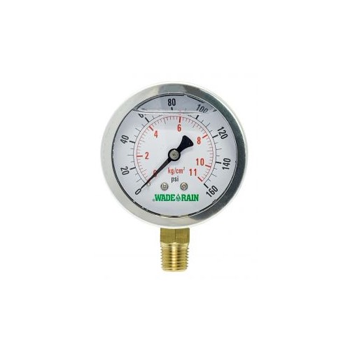MANOMETRO 40mm CON GLICERINA 400 BAR AXIAL