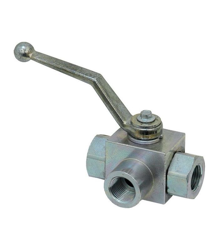 VALVULA ESFERICA 3 VIAS 315 BAR 1 1/4 PULG