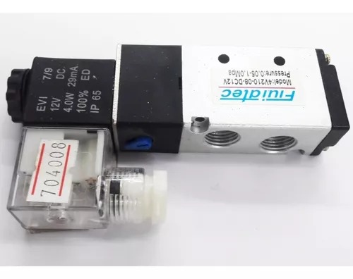 VALVULA SOLENOIDE 1/4 DE 5 VIAS VARIOS VOLTAJES