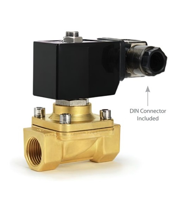 VALVULA SOLENOIDE BRONCE 220v 20 BAR 1/2